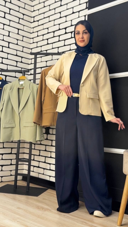 کت تک مزونی جیب پاکتی 5189