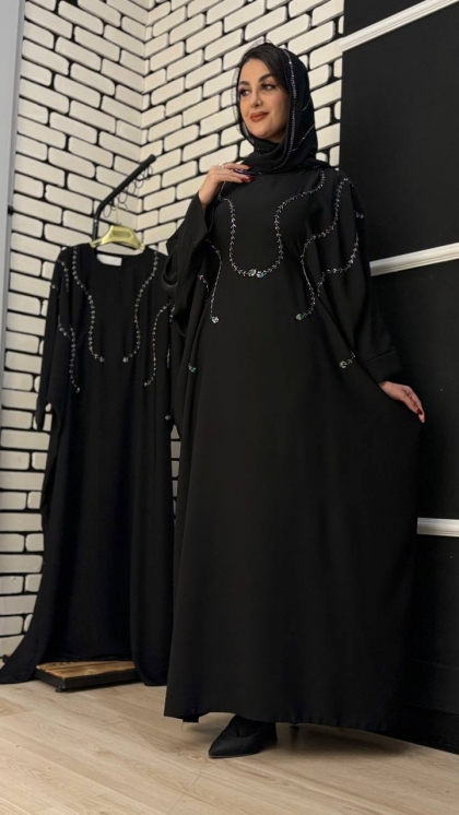 مانتو عبایی جواهردوزی  شهناز  5159