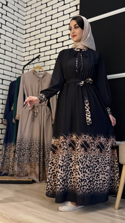 پیراهن ساحلی سوپر کلوش لیلا 5233