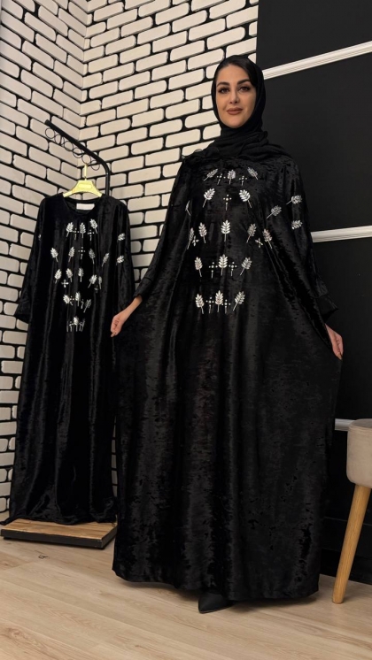 عبا مخمل مجلسی سنگدوزی گلاره 5077