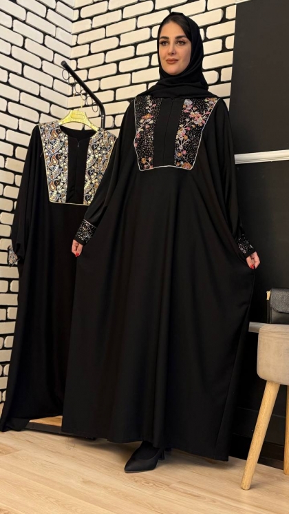عبا مزونی نیم زیپ کتیبه آفتاب 9592