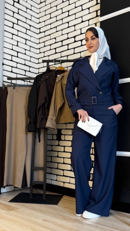 کت شلوار اسپرت بزایاق پایین ریش 5193