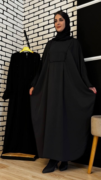 مانتو عبایی سرمه دوزی کیمیا 9597