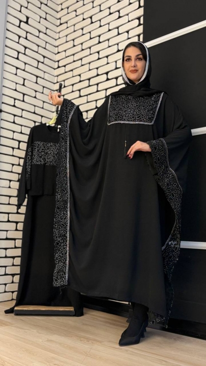 مانتوعبایی پانچ مزونی 5154