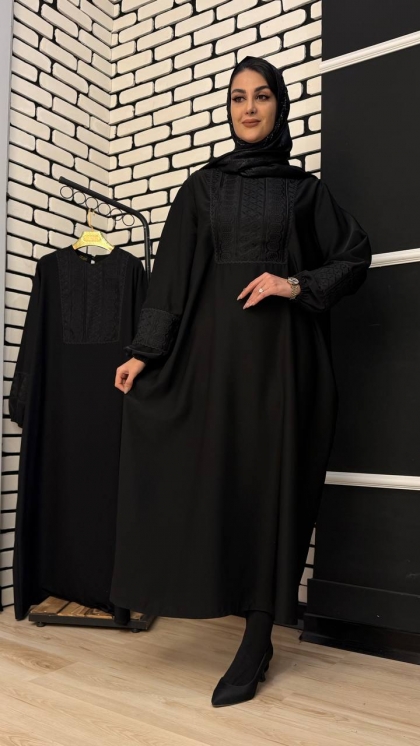 عبامجلسی کتیبه مشکی 5112